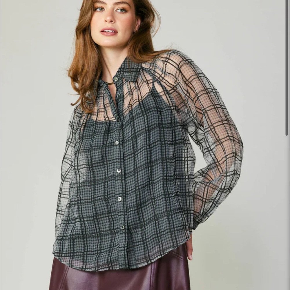 current air sheer blouse